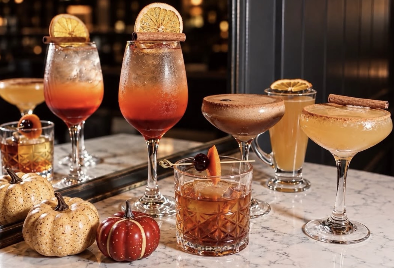 Drinks menu at The Dawson NYC